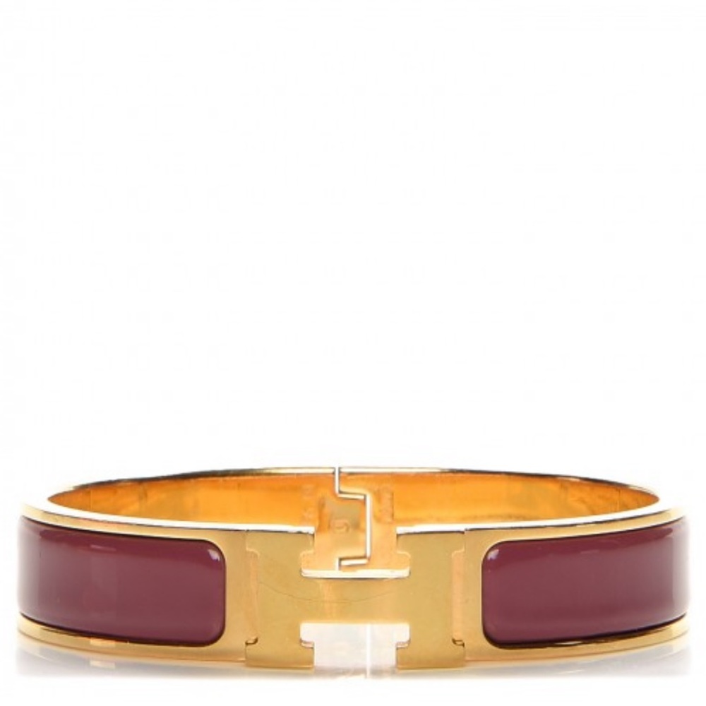 Hermes Enamel Narrow Clic Clac H Bracelet